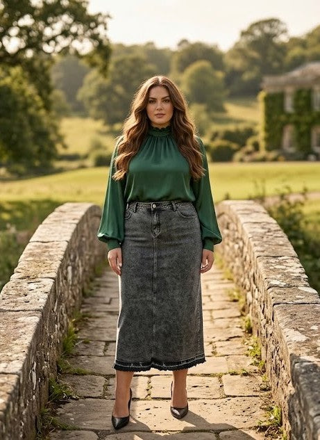 PreOrder  Black Snow long skirt